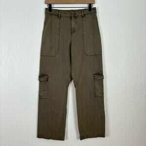 Young Fabulous & Broke YFB Army Green Cargo Straight Leg Pants Size Small